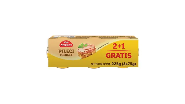 PASTETA MOJA PILECA 3X75gr 2+1 GRATIS NEOPLANTA NELT - NEOPLANTA