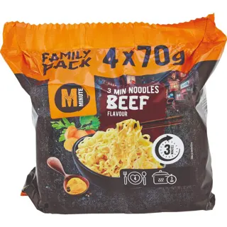 NUDLE GOVEDINA 4X70G MINUTE