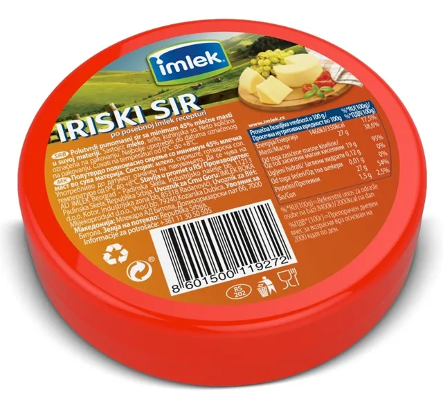 Sir Iriski cca 450g Iriski sir