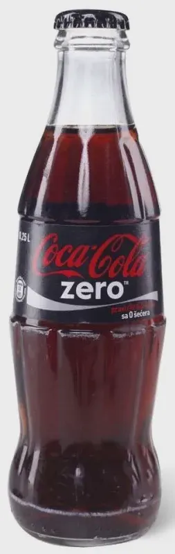 SOK COCA COLA ZERO 0,25L STAKLO