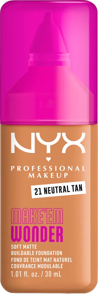 NYX MAKE'EM WONDER tečni puder 21