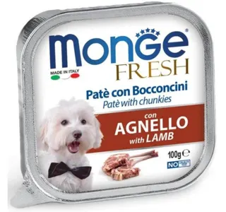 PAŠTETA ZA PSE MONGE FRESH 100G JAGNJETINA MG 1305