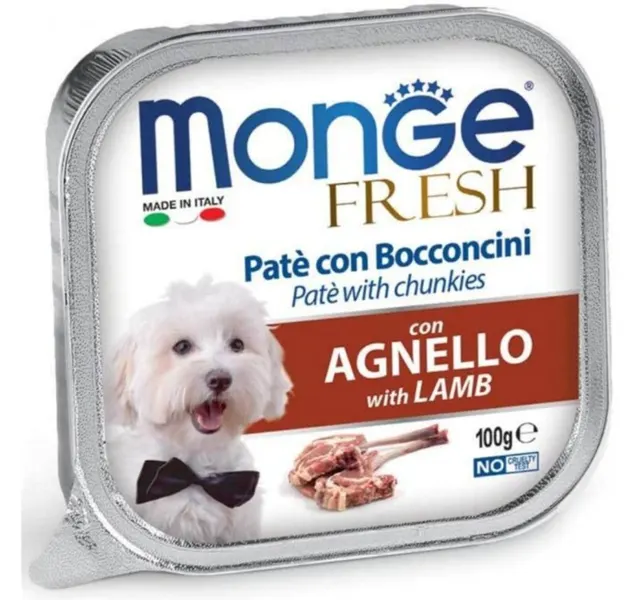 PAŠTETA ZA PSE MONGE FRESH 100G JAGNJETINA MG 1305 MONGE
