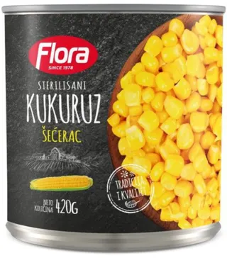 KUKURUZ ŠEĆERAC 420G FLORA