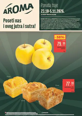 Aroma katalog 23.10.–05.11., naslovna strana