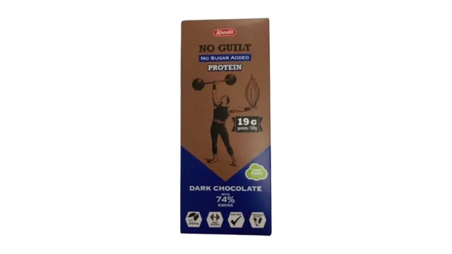 ČOKOLADA CRNA 74% NO GUILT PROTEIN 80G KANDIT KANDIT