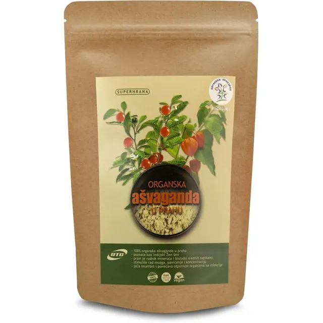 AŠVAGANDA ORGANSKA U PRAHU 100G DTC DTC