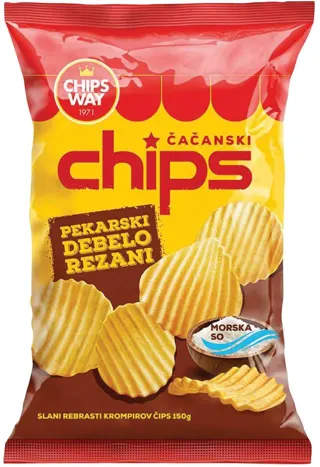 CHIPS WAY pekarski morska so 150g