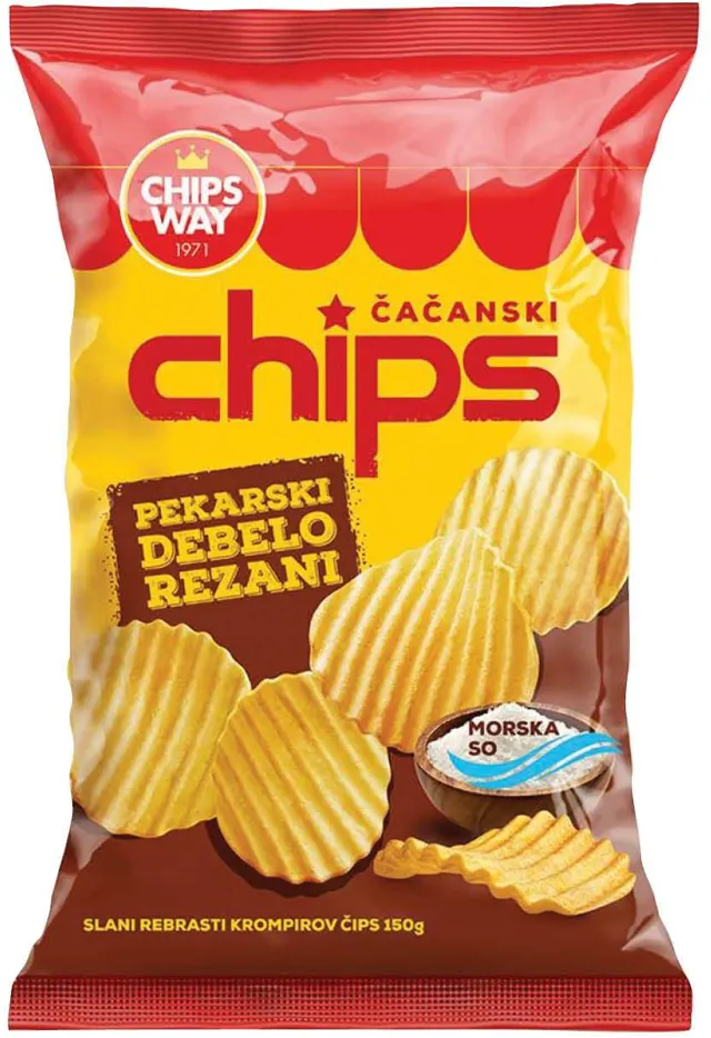 CHIPS WAY pekarski morska so 150g CHIPS WAY